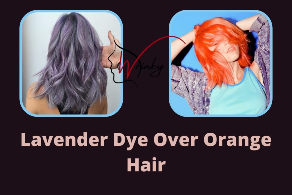Lavender Dye Over Orange Hair