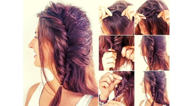 why your braided hair keeps sticking out , fishtail braid